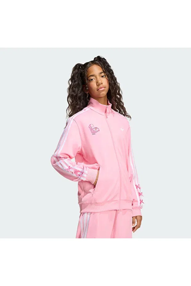 Детские свитшот для девочек с принтом Disney Firebird Kids, Adidas, Розовый