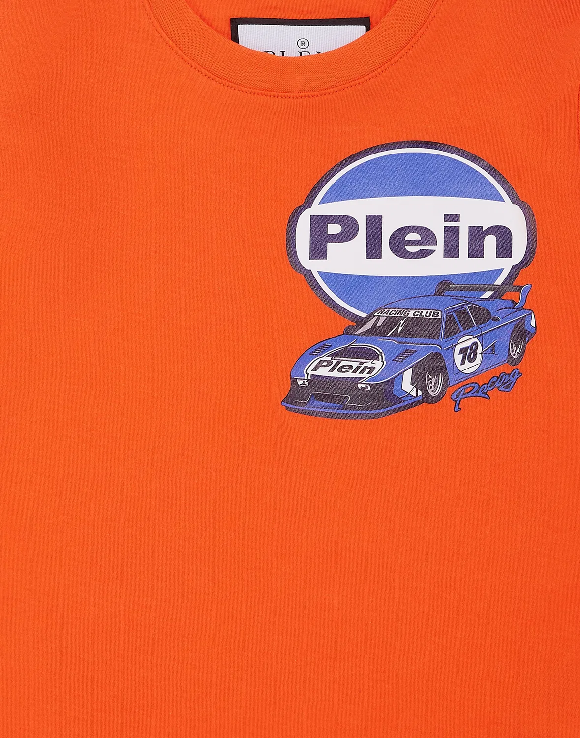 Детская футболка с коротким рукавом и принтом гоночных машин Jersey T-shirt Round Neck SS Cars Racing PHILIPP PLEIN, White — фото 3
