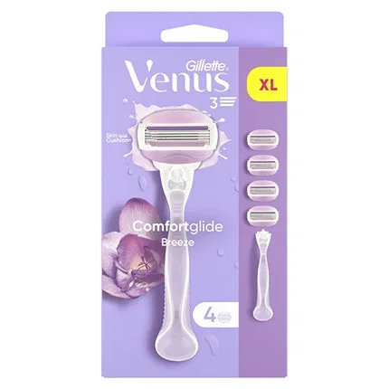 Бритва женская Gillette Venus Comfortglide Breeze с 4 сменными головками