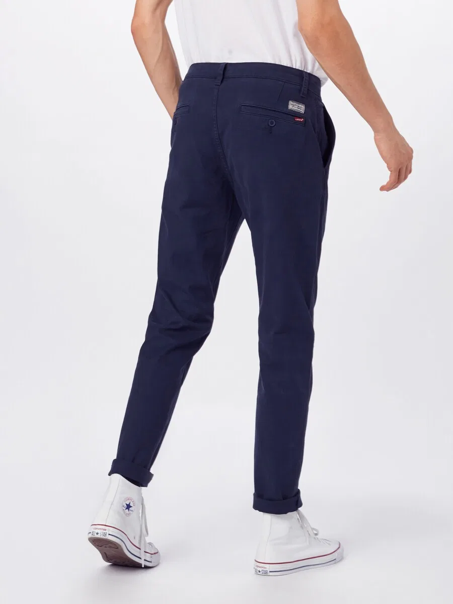 Брюки-чиносы LEVI'S зауженного кроя, темно-синие — фото 3