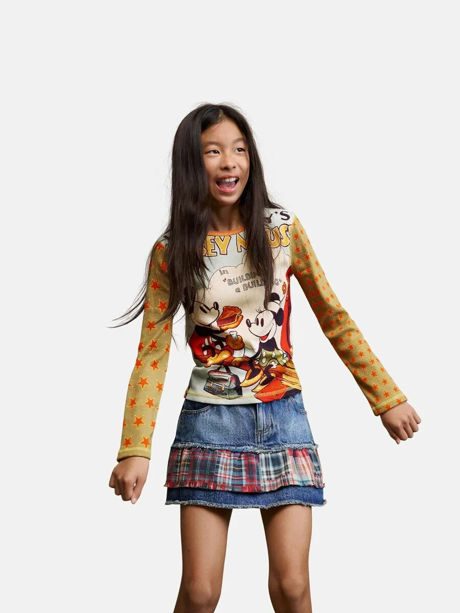 Футболка Desigual «Микки Маус» в разноцветном исполнении — фото 2