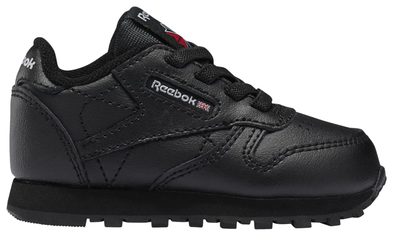 Кроссовки для мальчиков Classic Leather Reebok, черный
