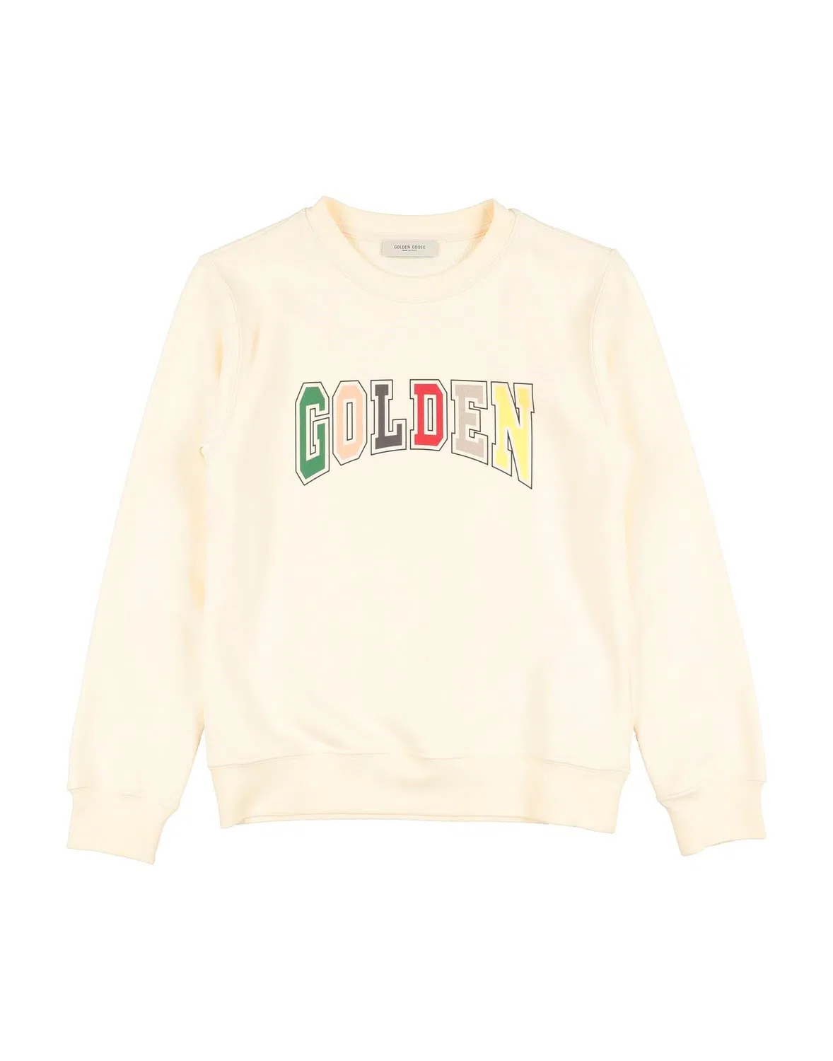Детская толстовка для мальчиков хлопковая Golden Goose, кремовый