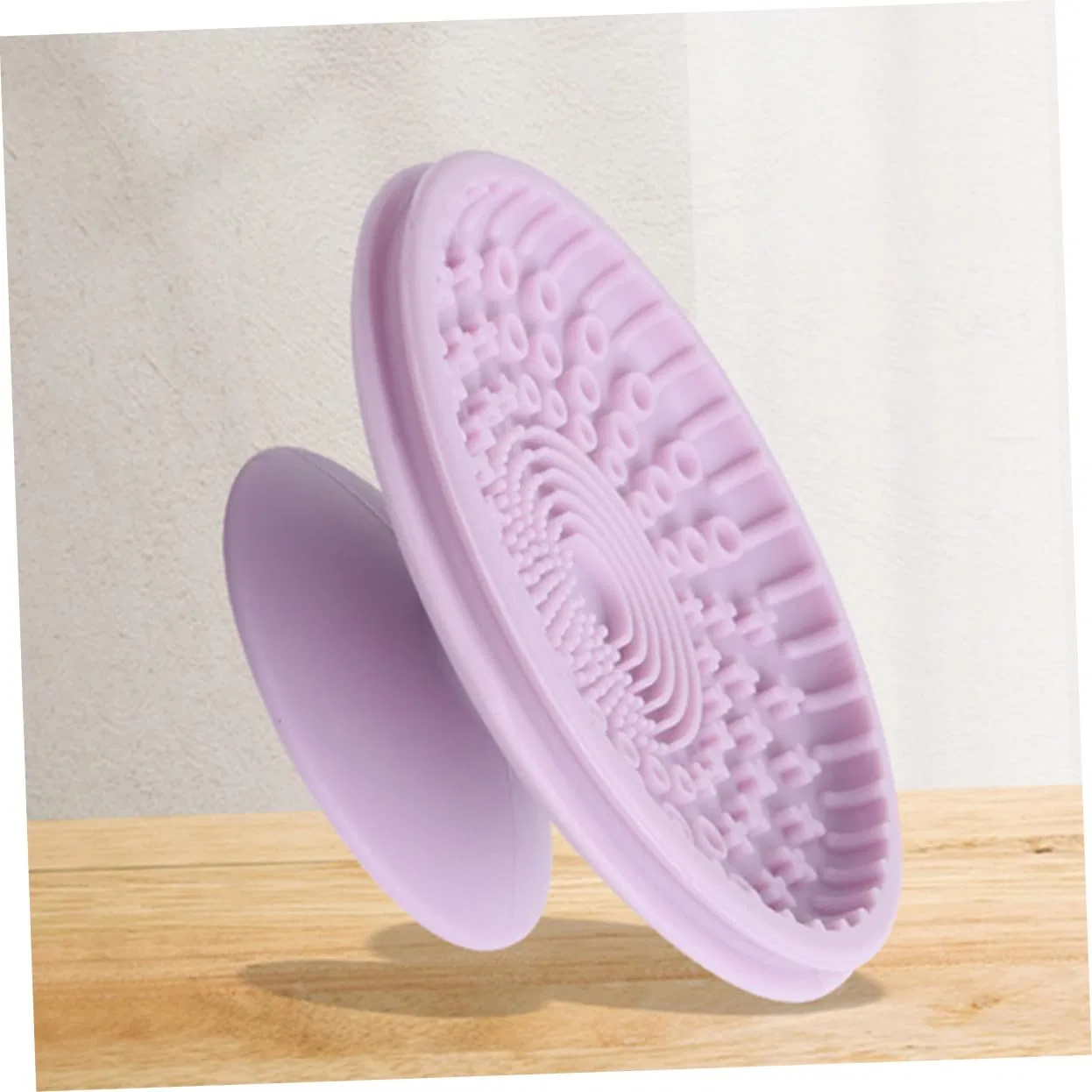 Силиконовая коробка для чистки кистей WRITWAA, 7.9 x 5.25 x 4.9 см, Purple — фото 4