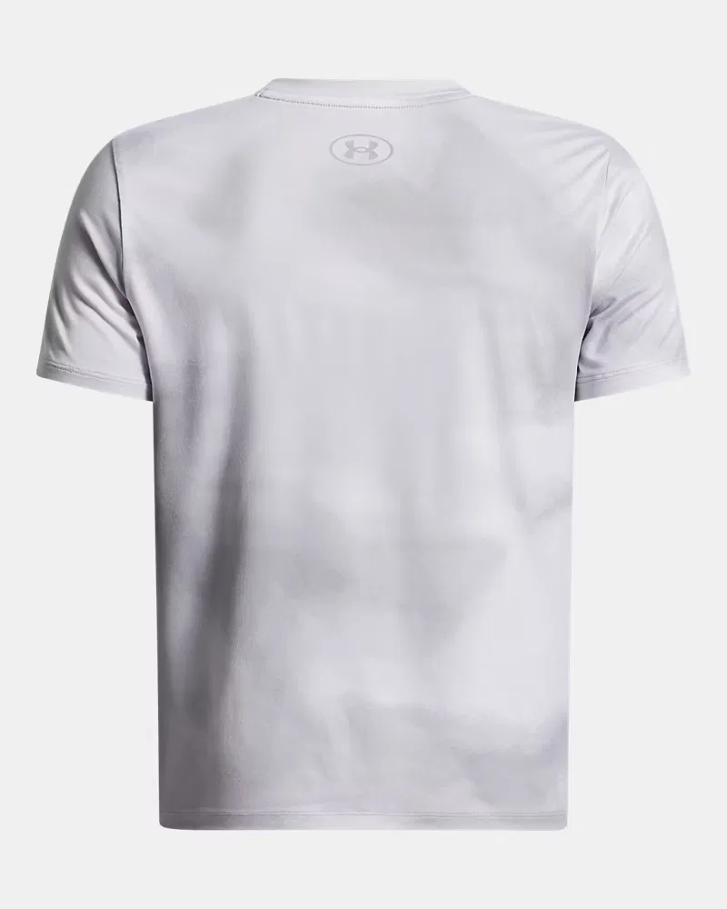 Футболка для мальчиков с коротким рукавом, быстросохнущая, UA Vanish Printed UnderArmour, Mod Gray — фото 2