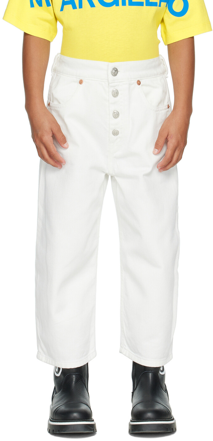 

Детские джинсы с пуговицами Off-White MM6 Maison Margiela