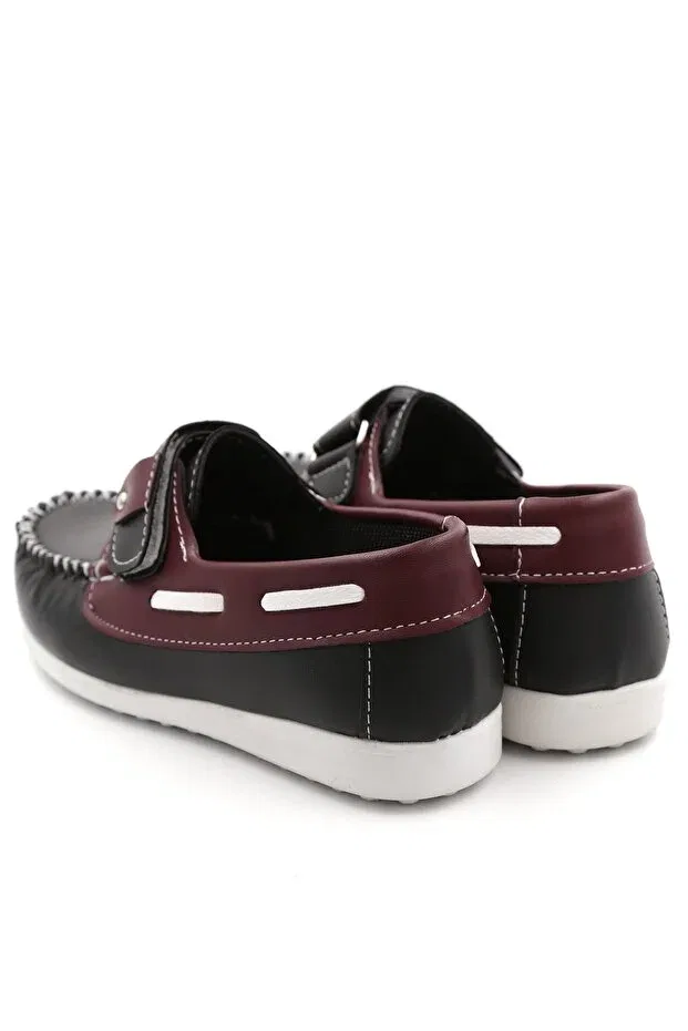 Детские ортопедические туфли для мальчиков Ewen Tomm, Burgundy Black — фото 4