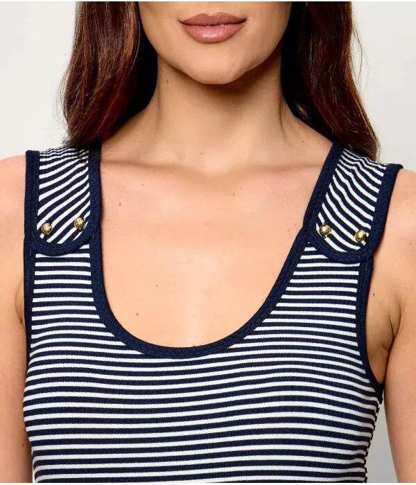 Женский топ Slim Fit Tommy Hilfiger, Blu Marino — фото 4