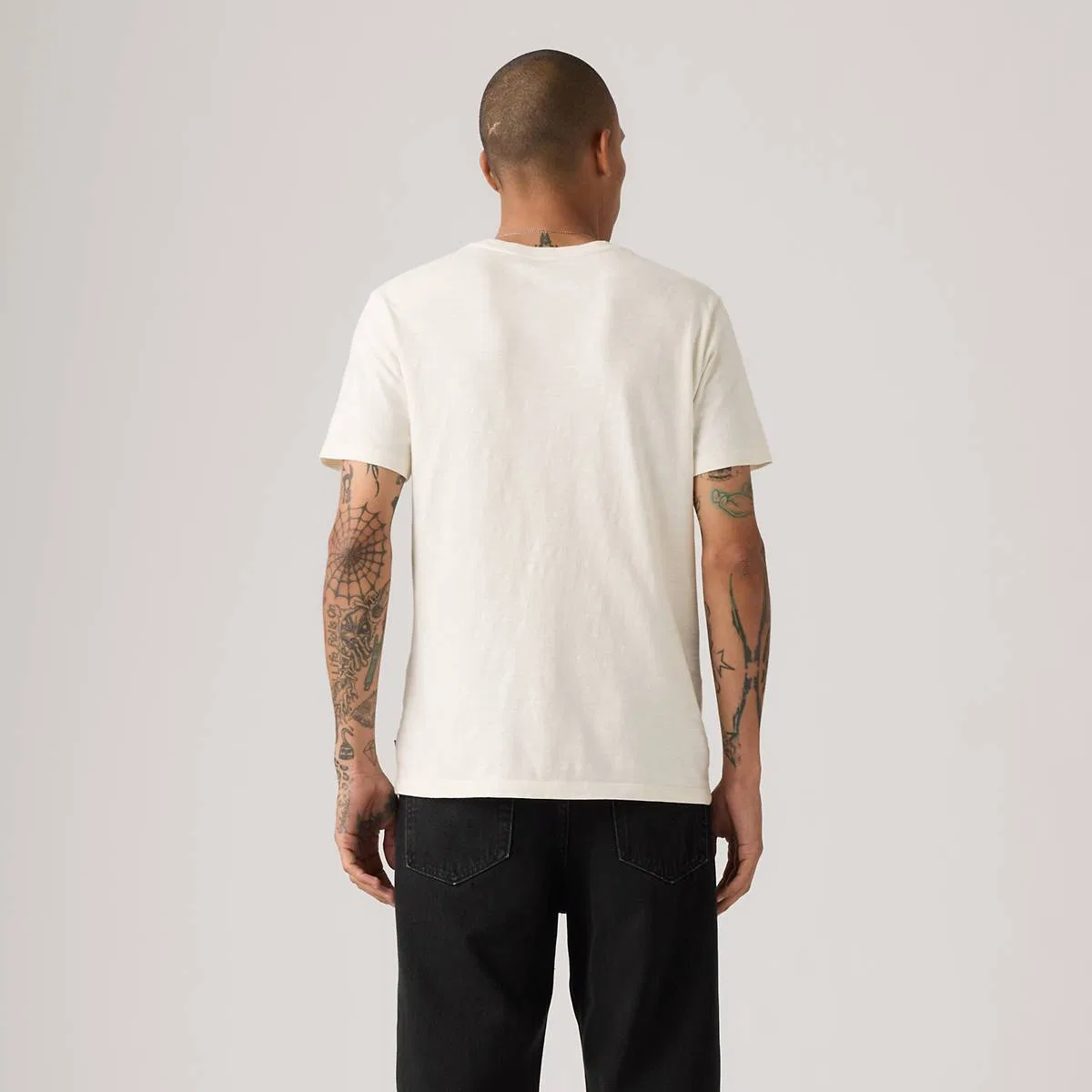 Стандартная классическая футболка с графическим принтом Levi's, Levis Aquatic Egret - White — фото 4