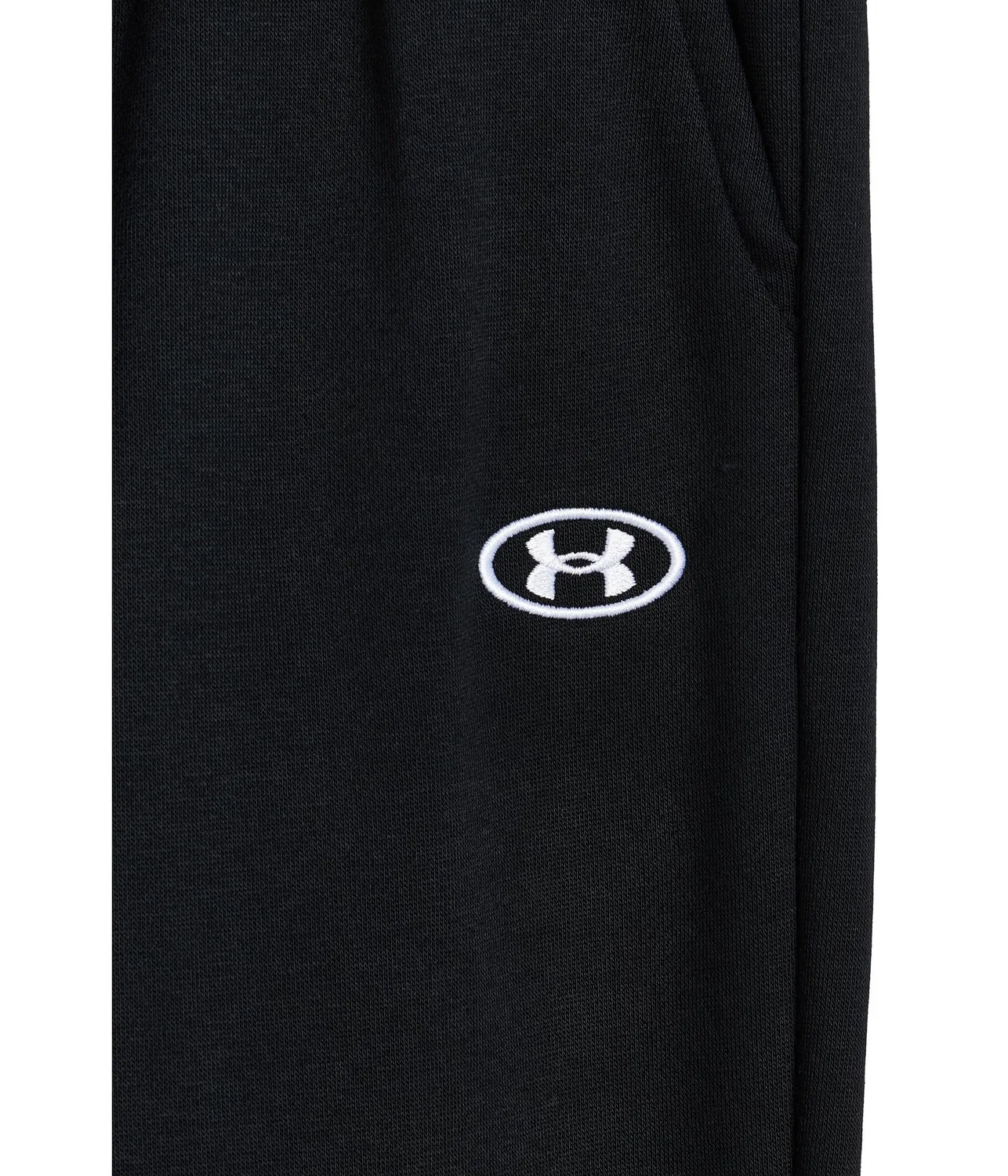 Спортивные брюки Rival Fleece (для детей постарше) Under Armour Kids, Ultimate Black/White — фото 3