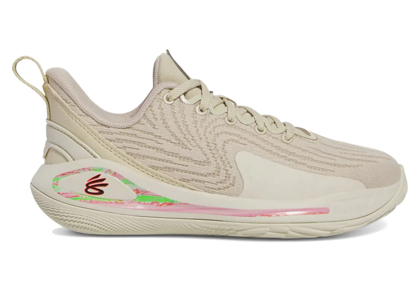 Детские кроссовки для активного спорта Under Armour Curry Flow 12 STRN (PS), Beige White