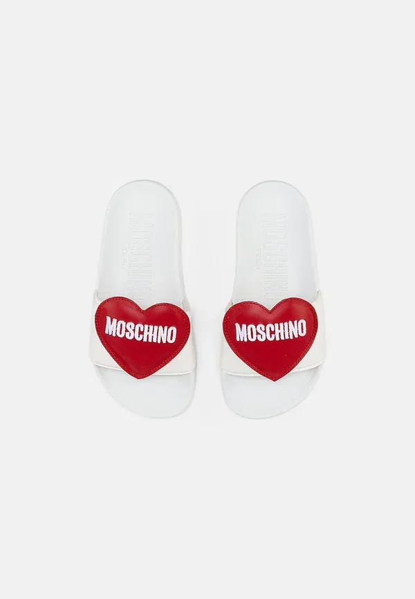 Мюли Moschino, белый/красный — фото 4