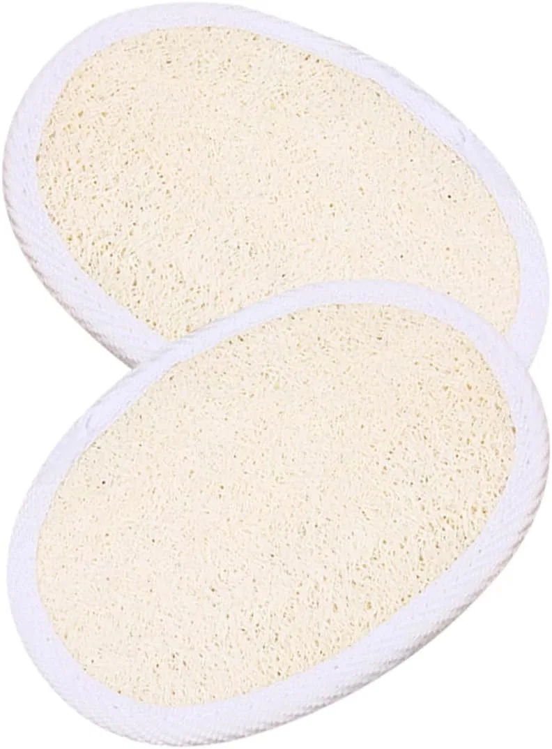 Скрабирующие мочалки из люфы, 2 шт, BESTYASH, 12x9x0.5 см