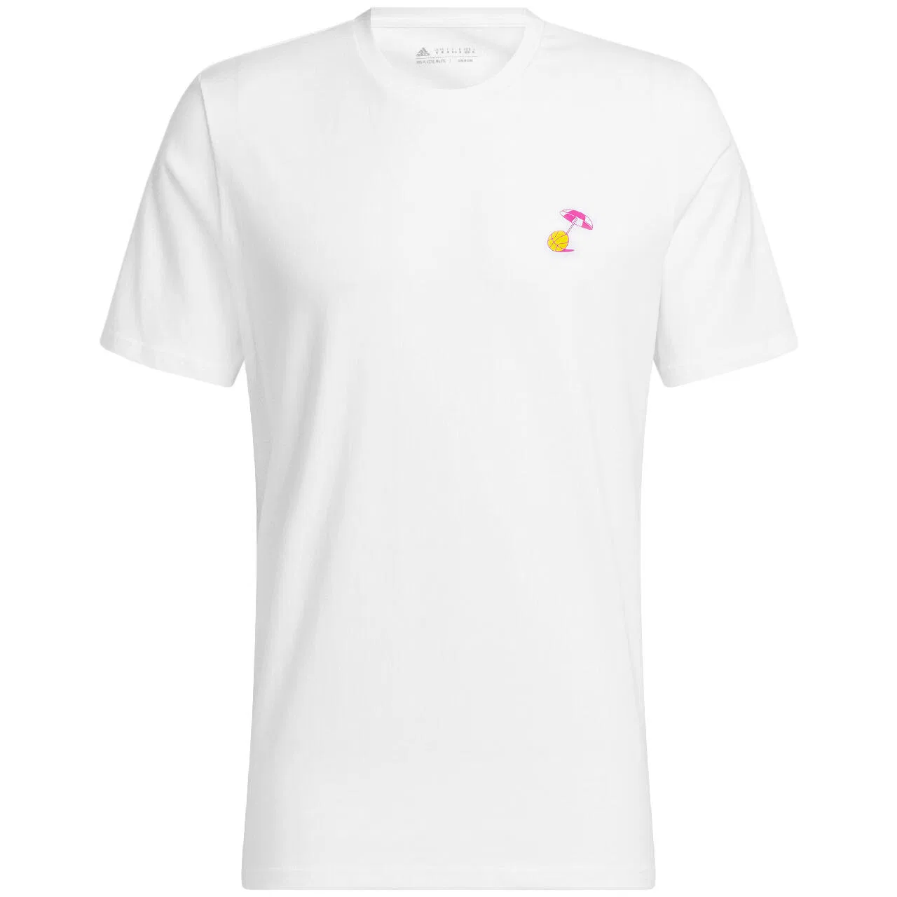 Мужская хлопковая футболка с принтом Lil Stripe Spring Break Graphic adidas, Weiß — фото 2