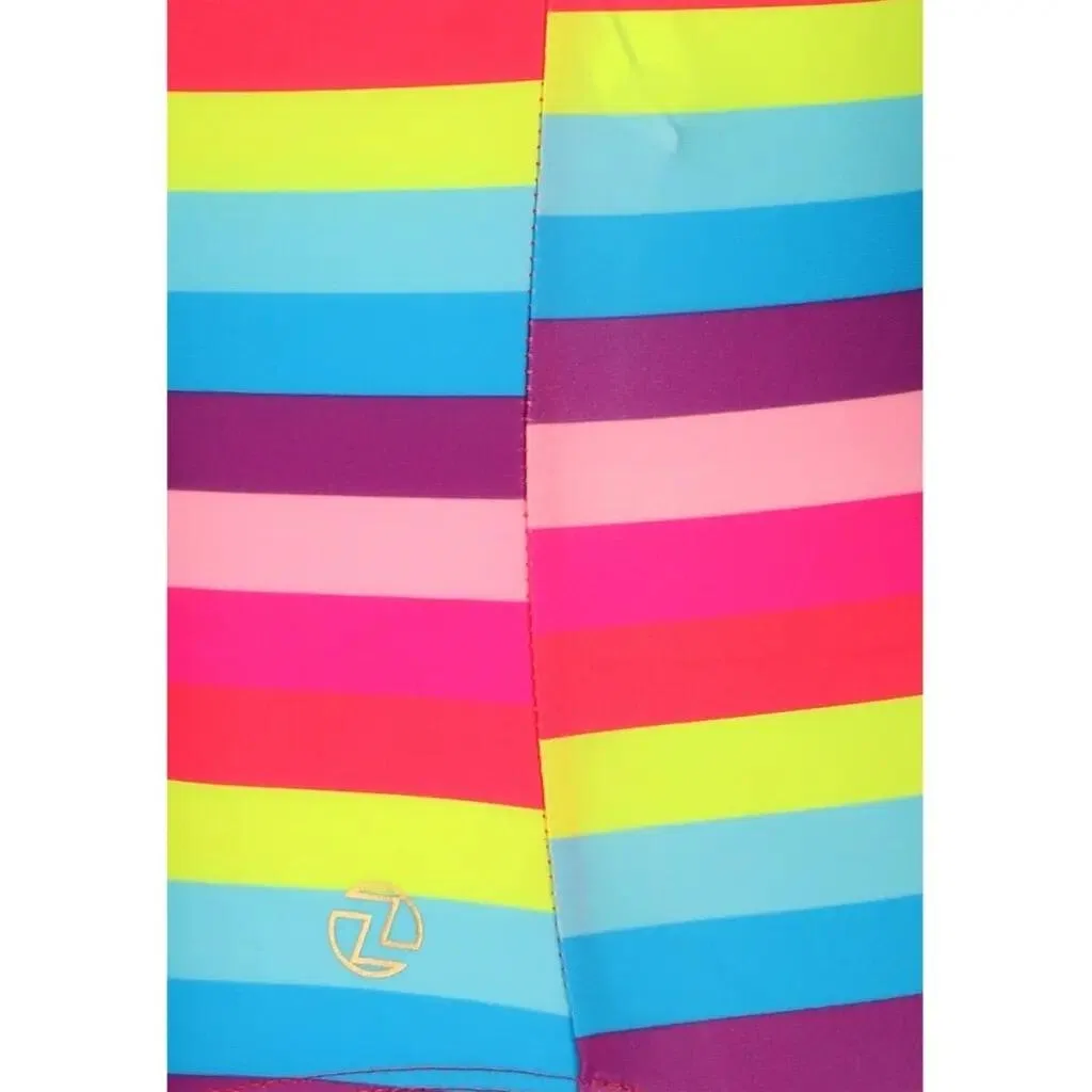 Детский цельный купальник для девочек Zigzag Happyswim, Цвет Rosa / Goldrosa / Orchideenpink — фото 4