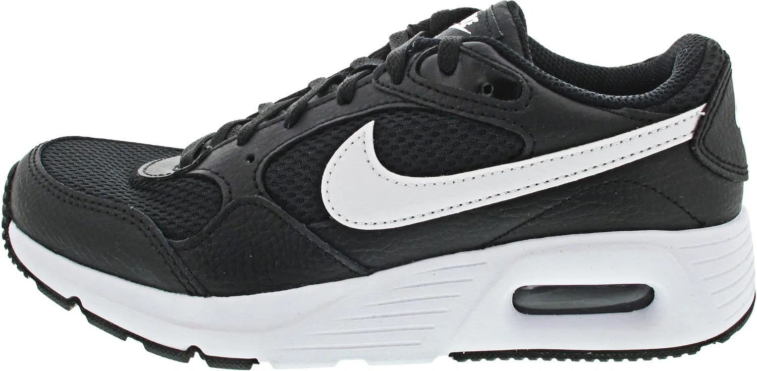 Детские кроссовки для мальчиков с шнуровкой Air Max Sc NIKE, Black White Black