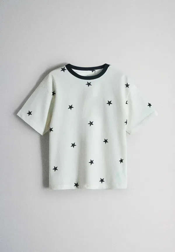 Комплект пижамы из 5 предметов с принтом Regular fit The Set, navy blue, cream, темно-синий/кремовый — фото 2