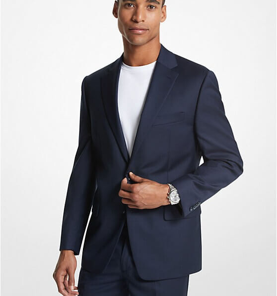 

Пиджак Michael Kors Kaplan Wool Blend, темно-синий