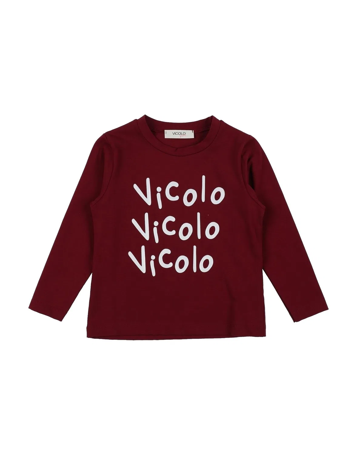 Футболка с принтом Vicolo, бордовый