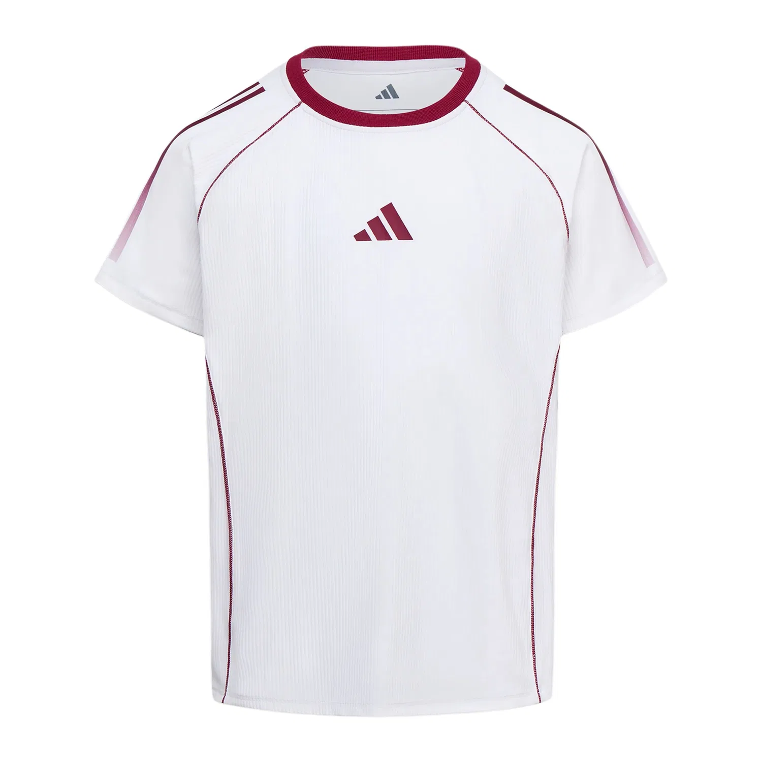 Детский топ спортивный с круглым вырезом Adidas, White
