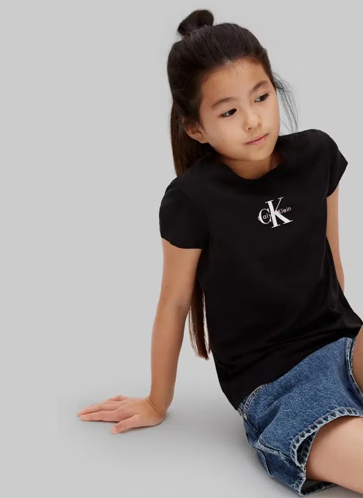 Футболка с принтом Monogram logo Calvin Klein Jeans, черный — фото 3