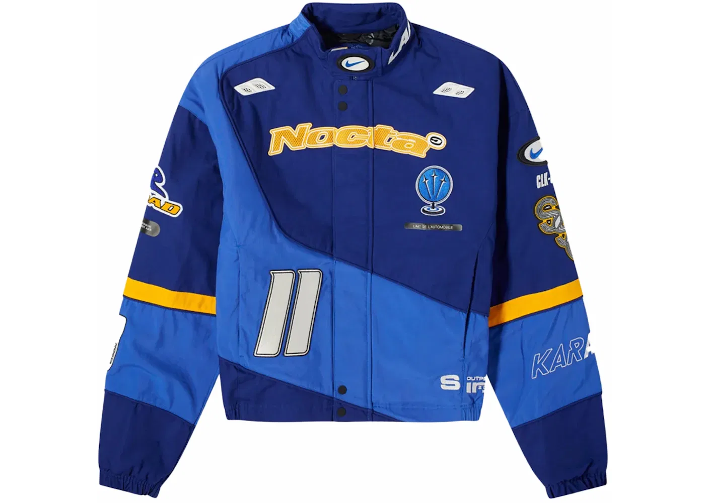 Мужская куртка с принтом Nike x NOCTA L'Art Racing, Deep Royal Blue/Racer Blue/Phantom