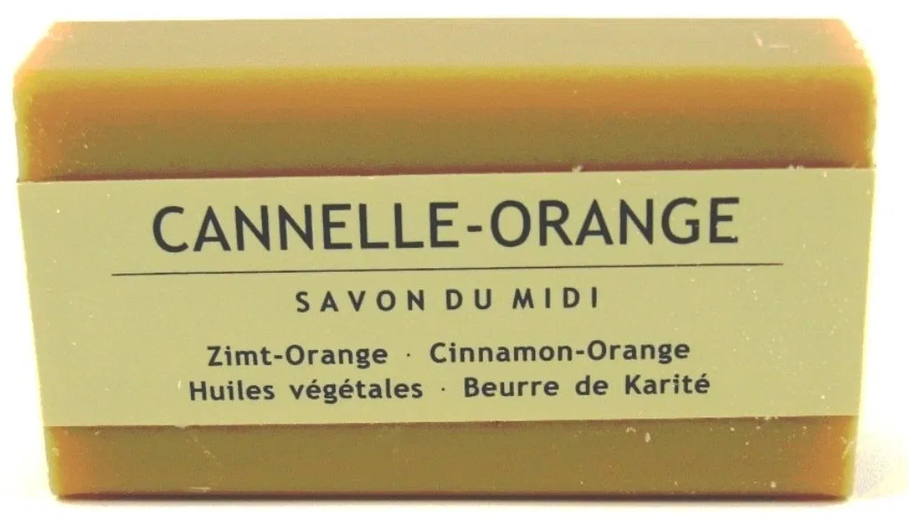 Твердое мыло с ароматом корицы и апельсина, Savon du Midi, 100 г