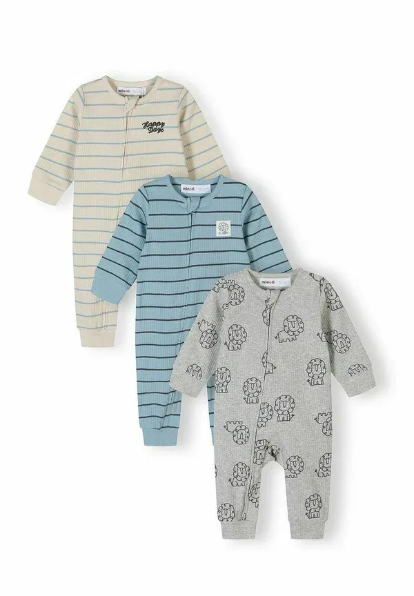 Комплект пижамных брюк 3 шт, хлопок, Minoti-grey, Grey, серый
