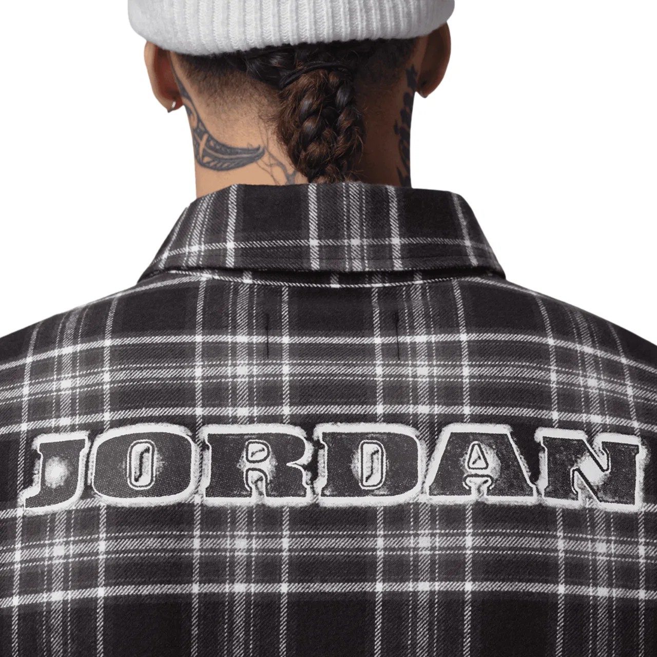 Фланелевая рубашка с длинным рукавом Brooklyn Flannel Graphic Long Sleeve Jordan, цвет Black/Sail — фото 3