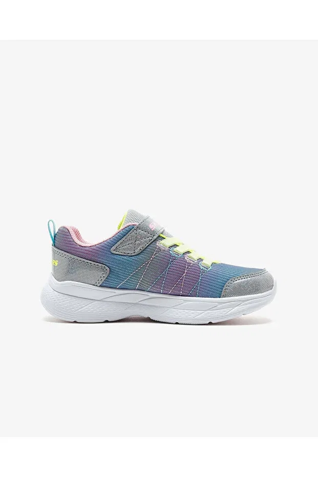 Детские спортивные туфли для девочек на липучке Snap Sprints 2.0 - Stars Away Skechers, Gray — фото 2