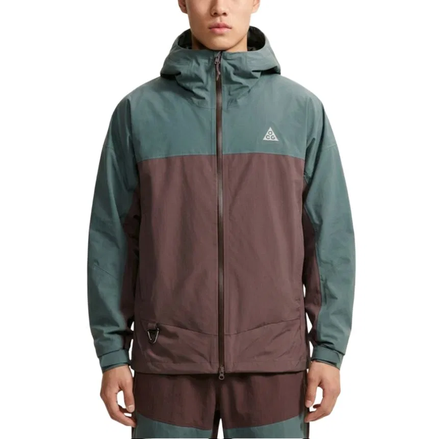 Мужская куртка с капюшоном Nike ACG Green/Brown