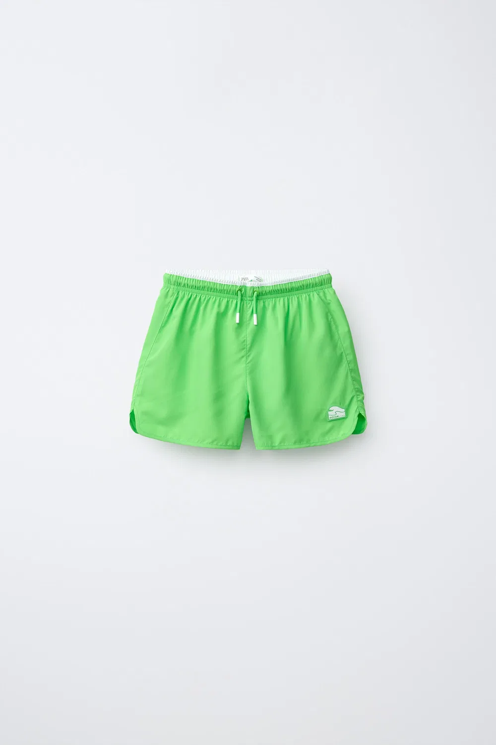 6-14 лет / Быстросохнущие плавательные шорты ZARA, Neon Green