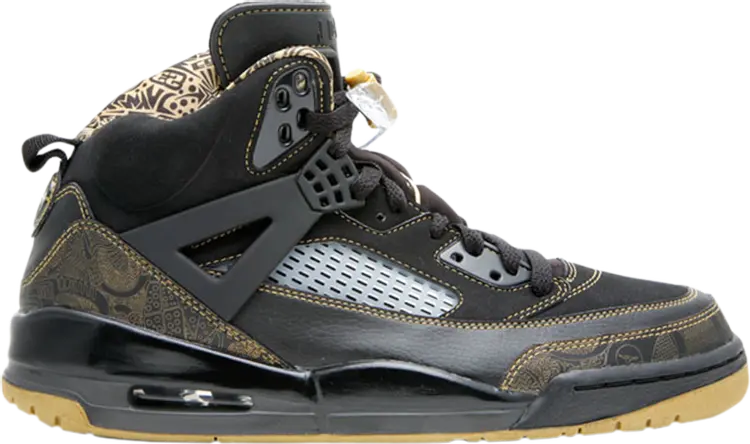 

Кроссовки Jordan Spizike Metallic Gold, черный