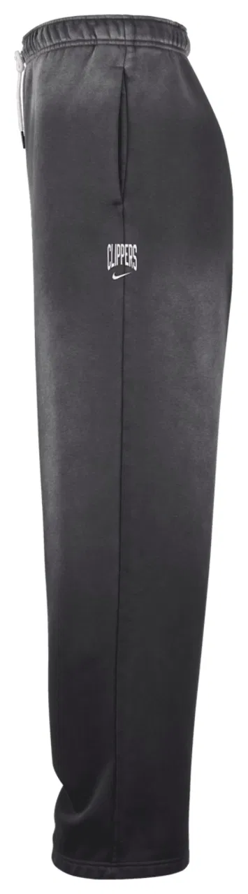 Мужские спортивные штаны утепленные Clippers Basketball Wash Pants Nike, серый/белый — фото 2