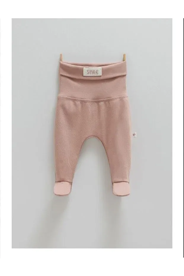 Детские штаны для девочек органические Basics Caramell, Dark Rose Dusky