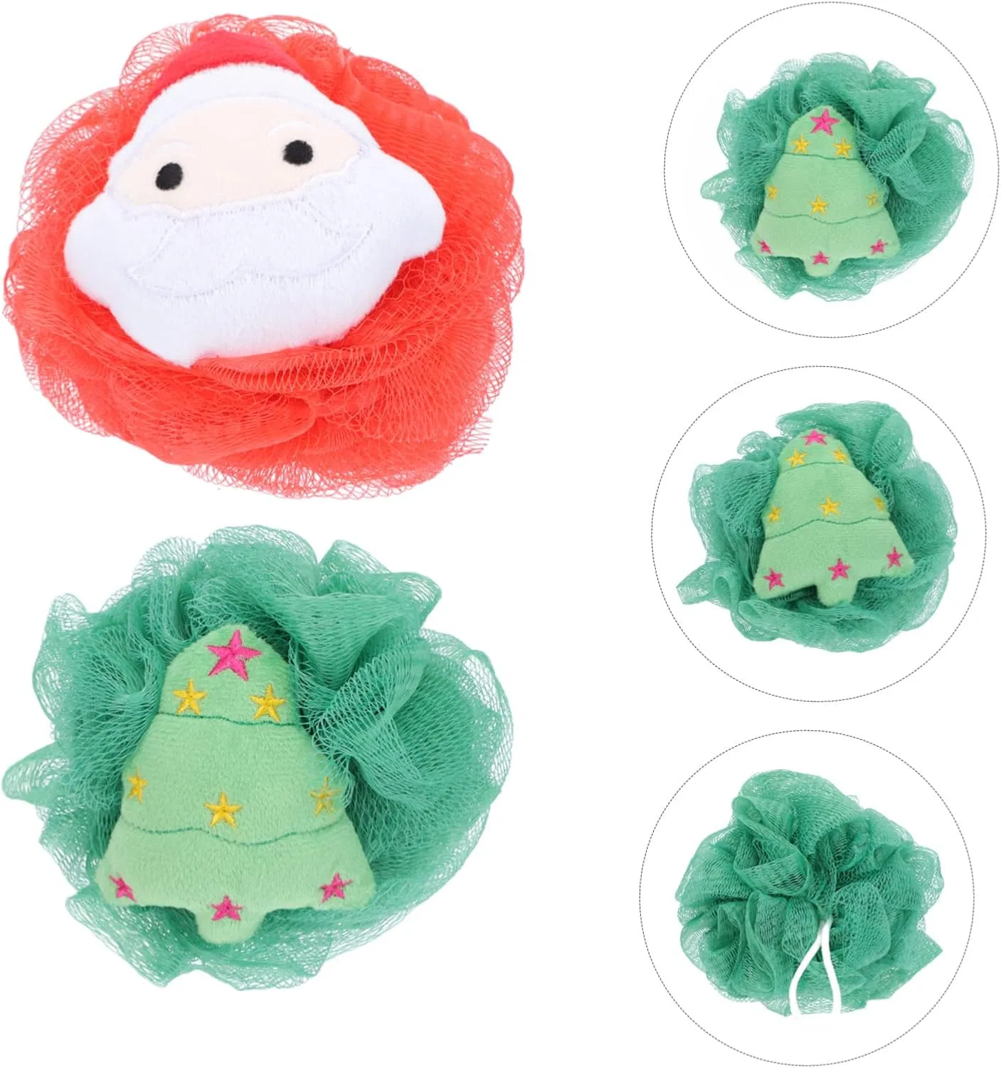 Мочалка для душа Baluue, 10 шт, набор, ассорти — фото 2
