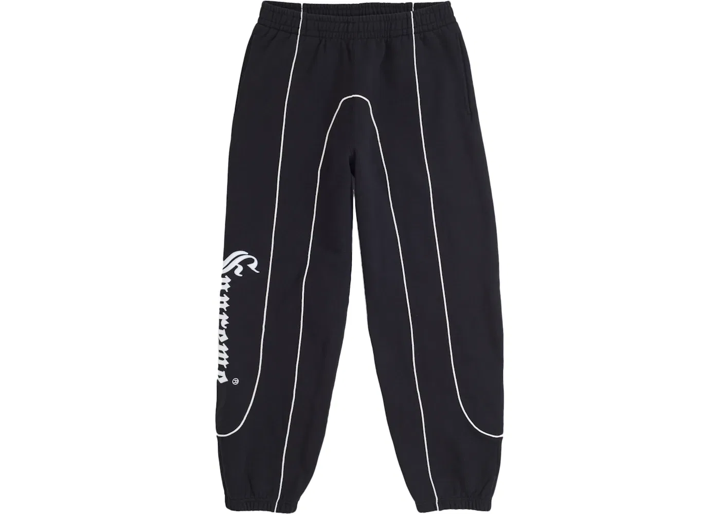 Мужские спортивные штаны Supreme Curve Piping Sweatpant, Black