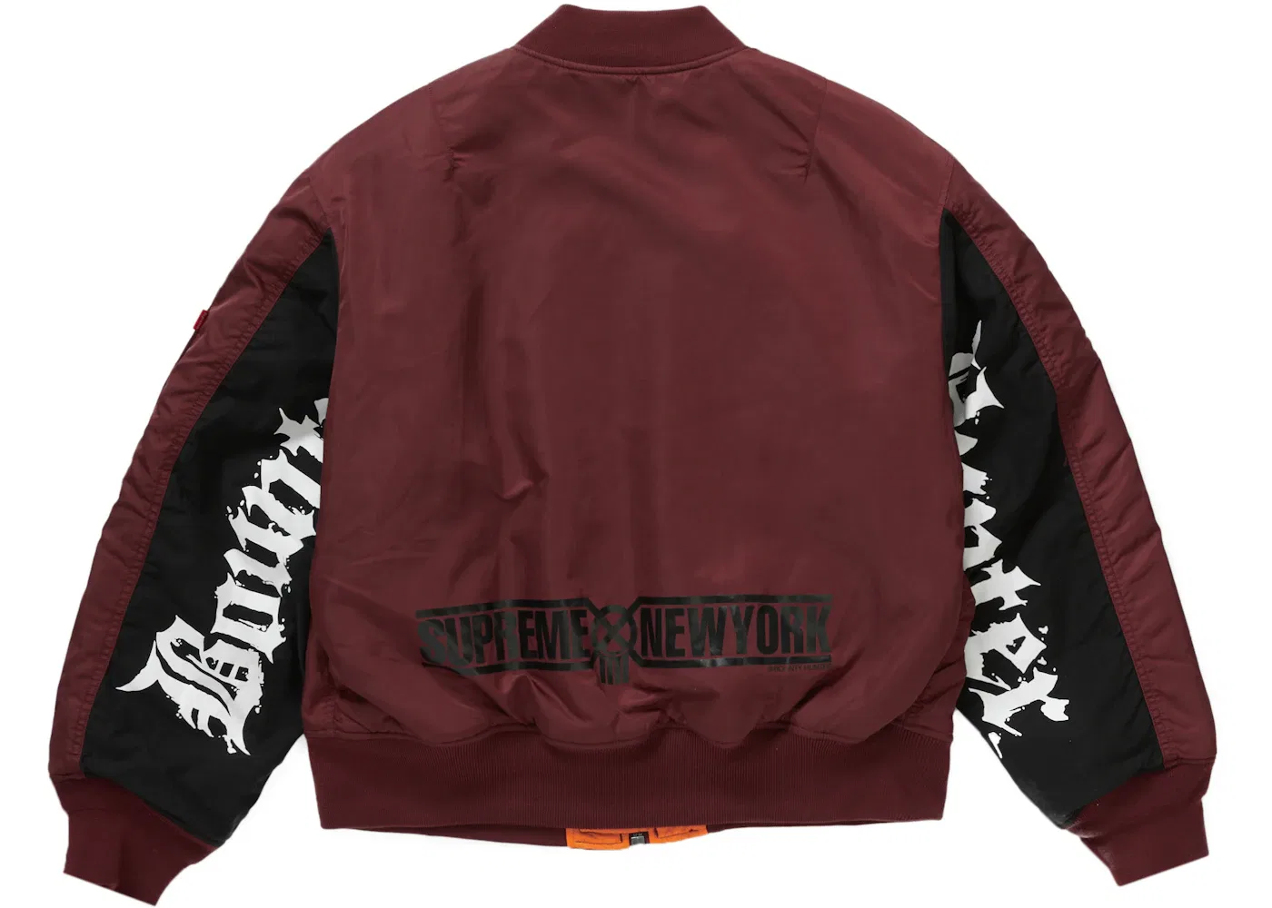 Мужская куртка-бомбер Bounty Hunter MA-1 Supreme, Burgundy — фото 3