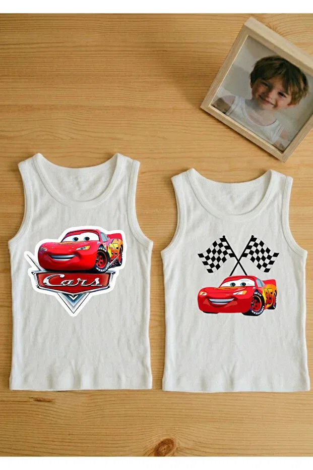 Детское нижнее белье для мальчиков с принтом Lightning McQueen Texila, White