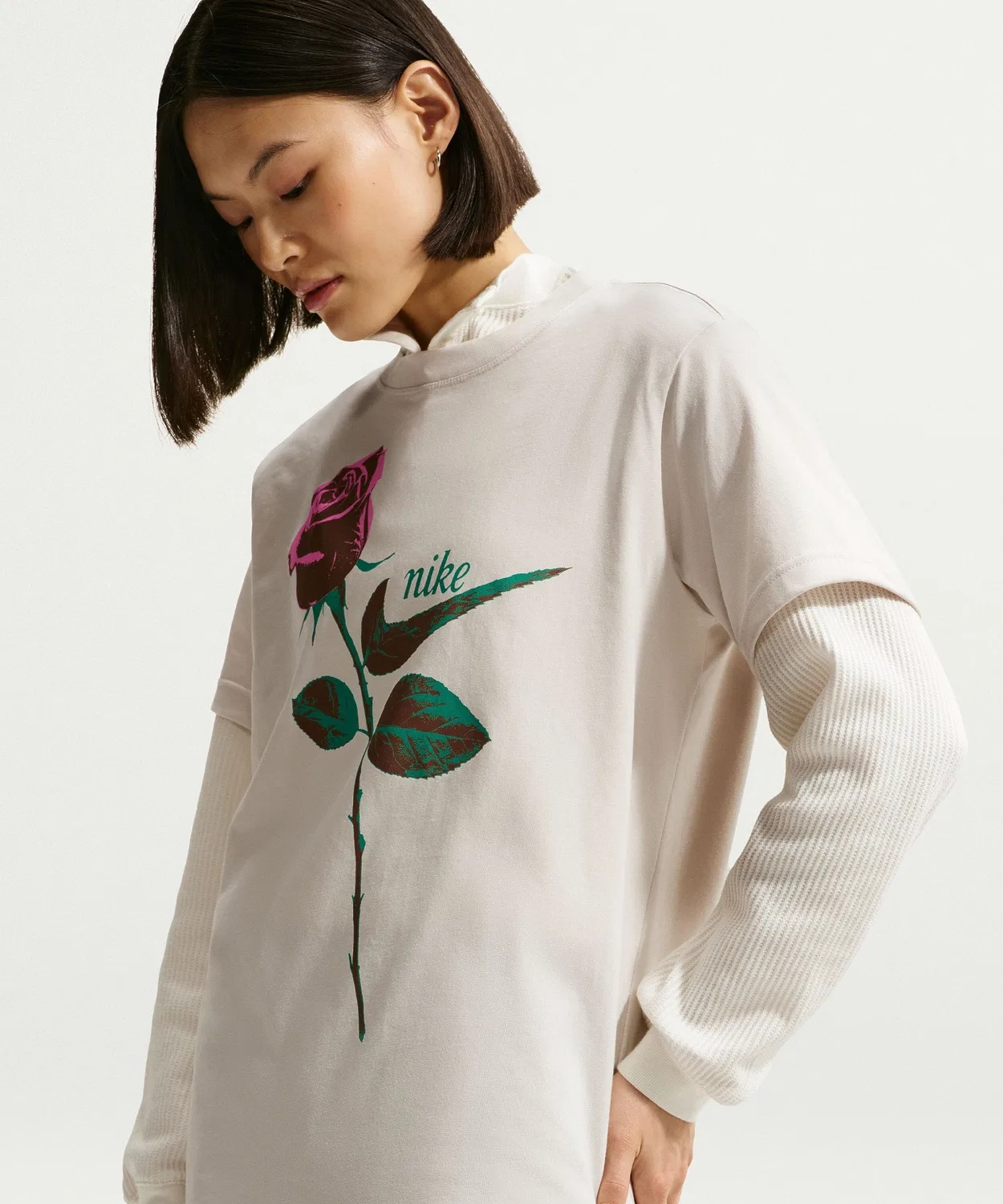 Мужская футболка с коротким рукавом NIKE W NSW CLASSIC ST2 TEE, Black — фото 2