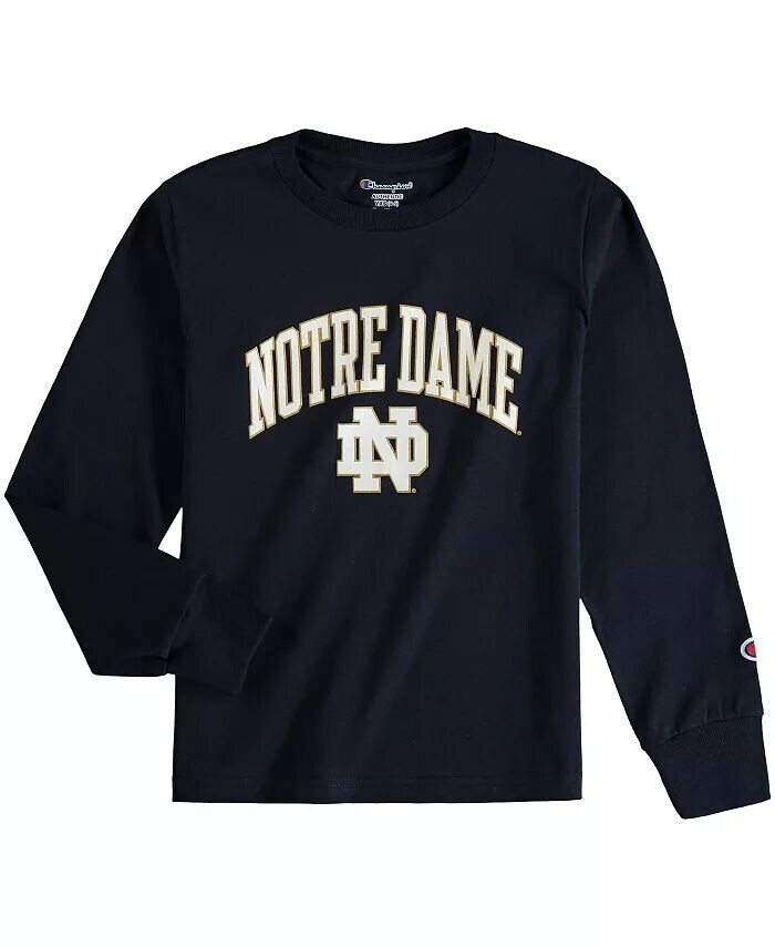 

Темно-синяя футболка с длинным рукавом и логотипом Big Boys Notre Dame Fighting Irish Arch Champion, синий