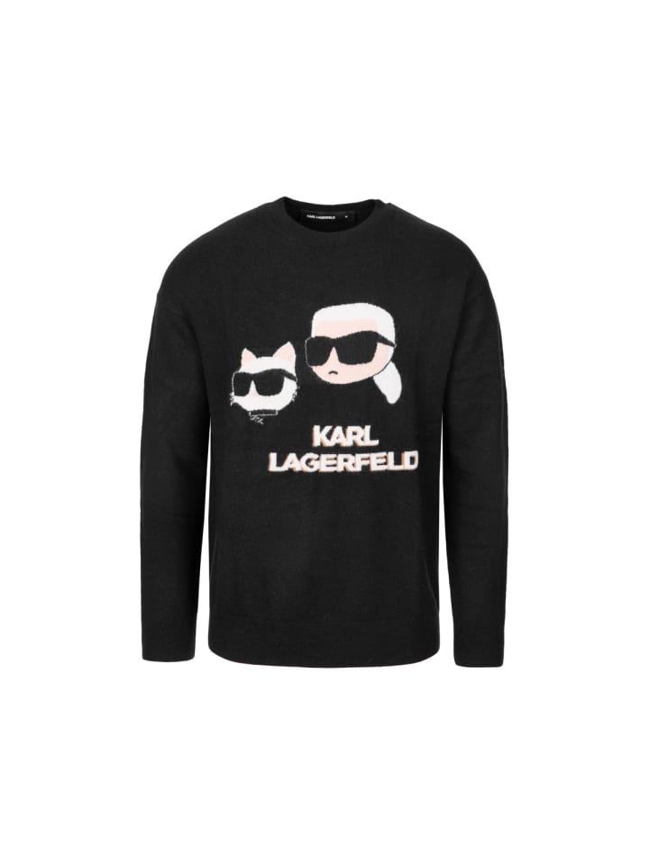 

Karl Lagerfeld Вязаный свитер 655030 черного цвета