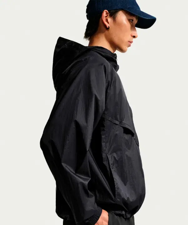 Тренировочная куртка Windrunner Unlined Full Zip UV, Nike, черный, белый — фото 3