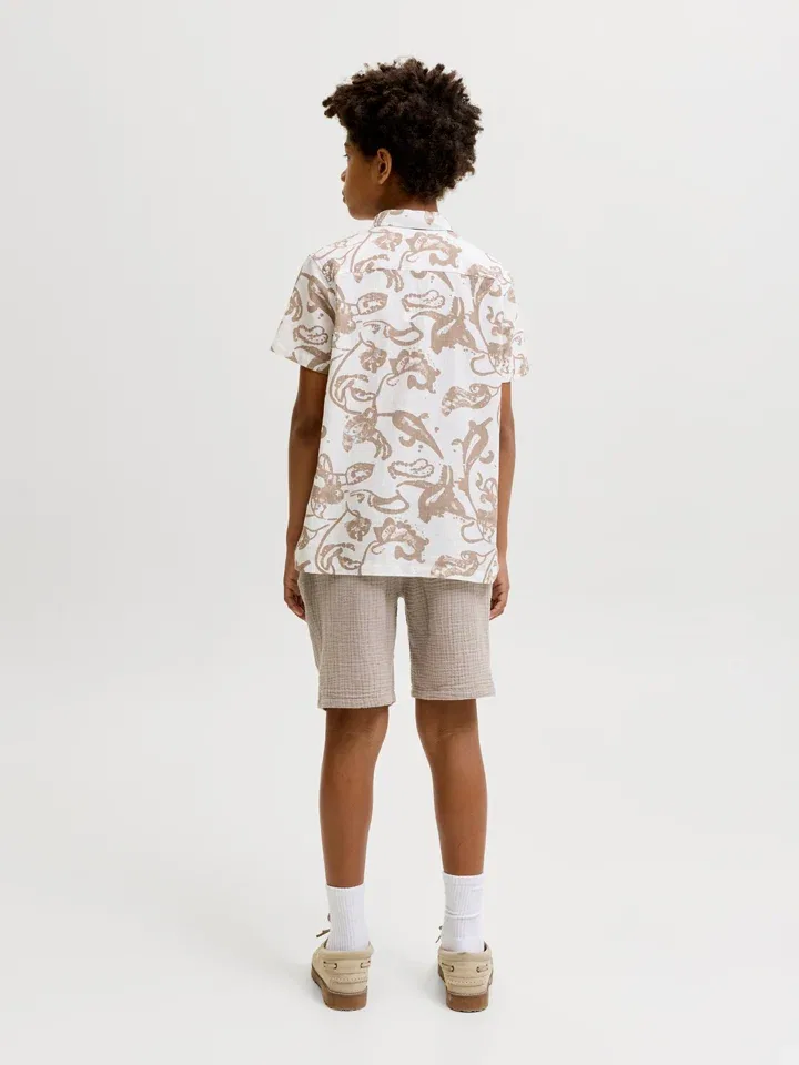 Шорты с принтом Jaiden Jack & Jones Junior, бежевый — фото 2