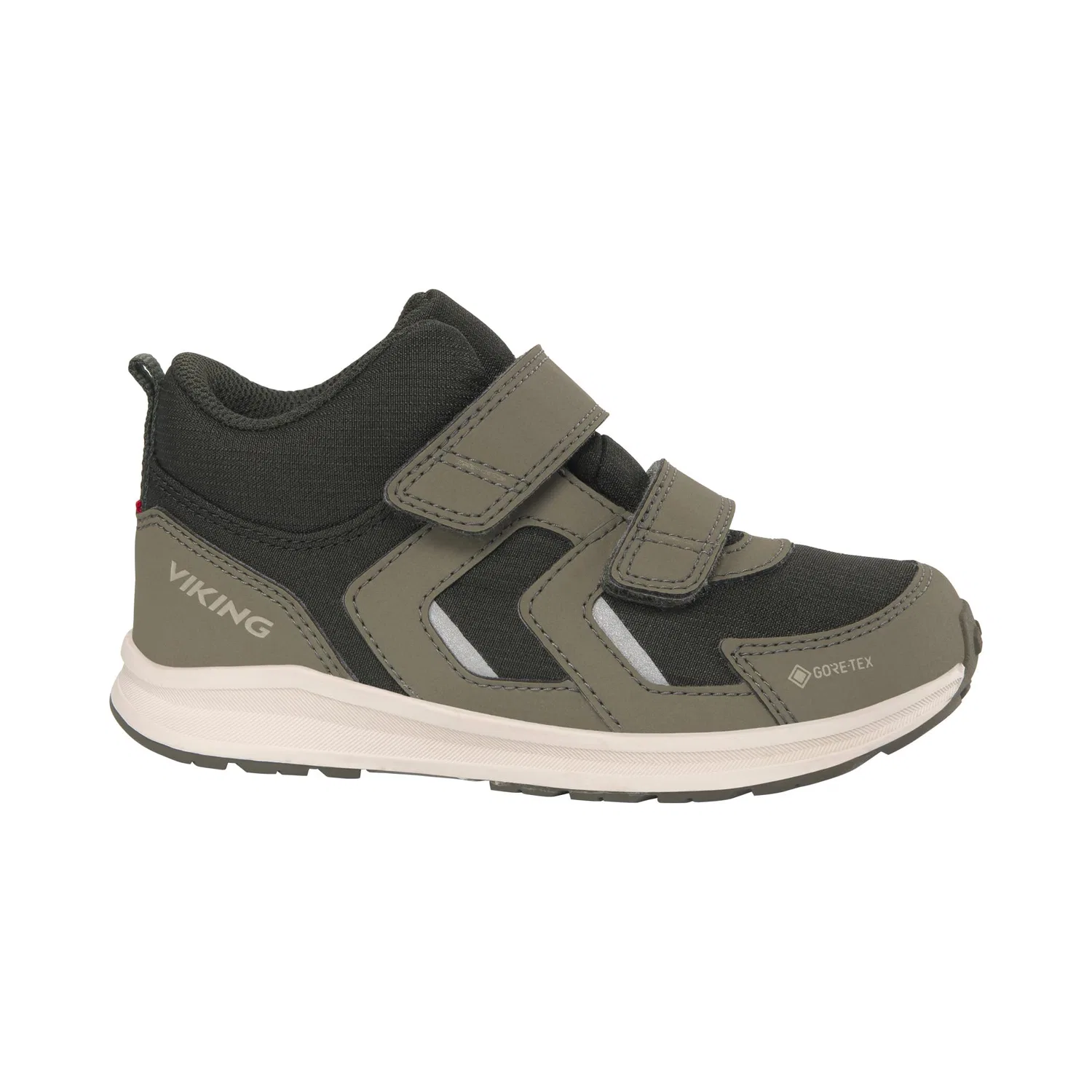 Детские кроссовки для мальчиков водонепроницаемые Game Mid GTX 2v Viking, Olive Green Pine