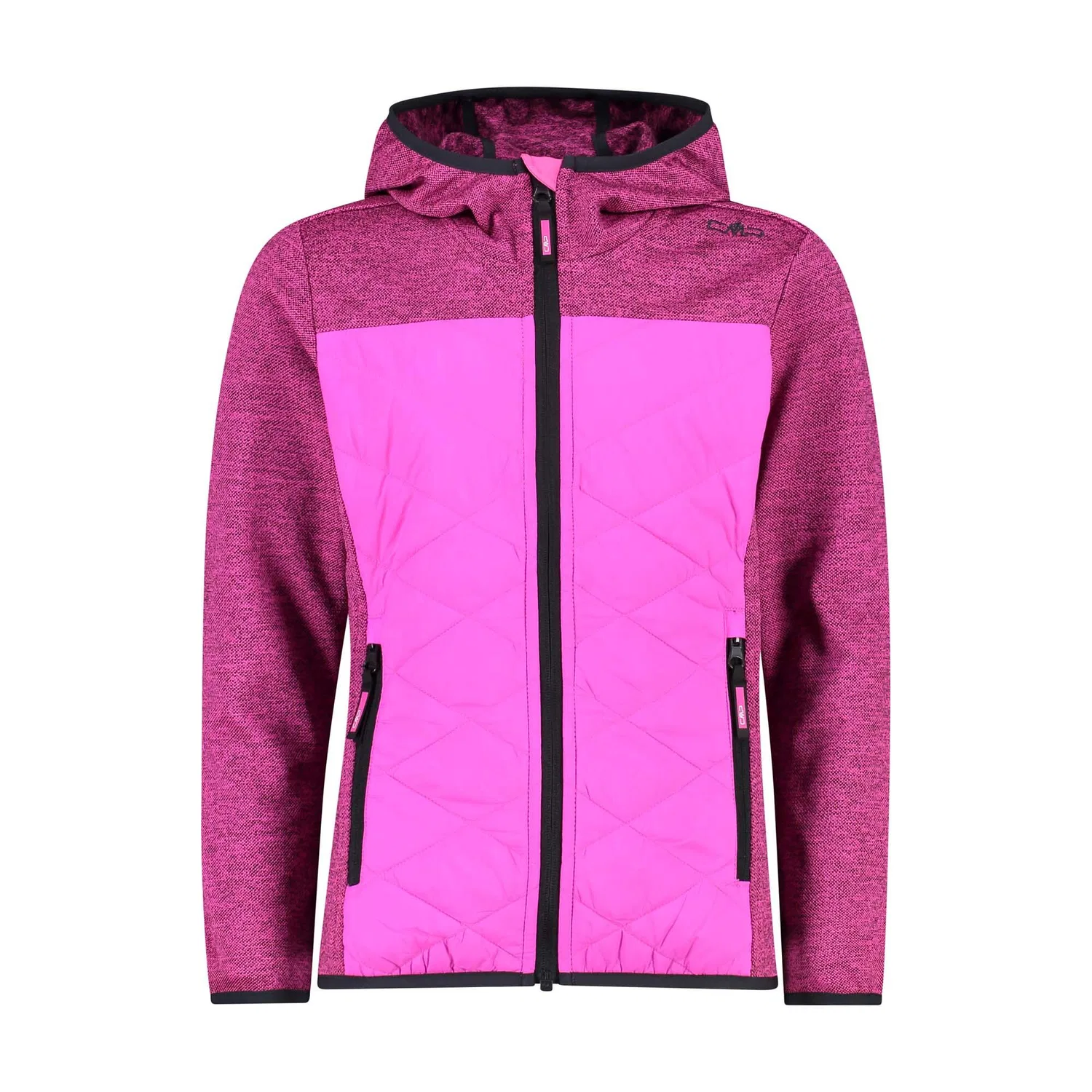 Детская куртка для девочек с капюшоном G Hybrid Jacket Fix Hood Cmp, Роза