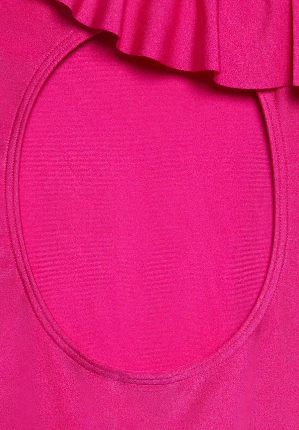 Купальник с воланами Ruffle one shoulder Marks & Spencer, Fuchsia, фуксия — фото 4