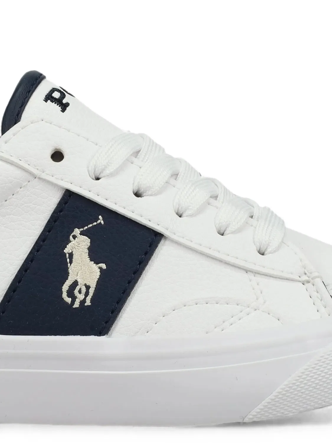 Кроссовки с вышитым логотипом Polo Ralph Lauren Kids, белый — фото 3