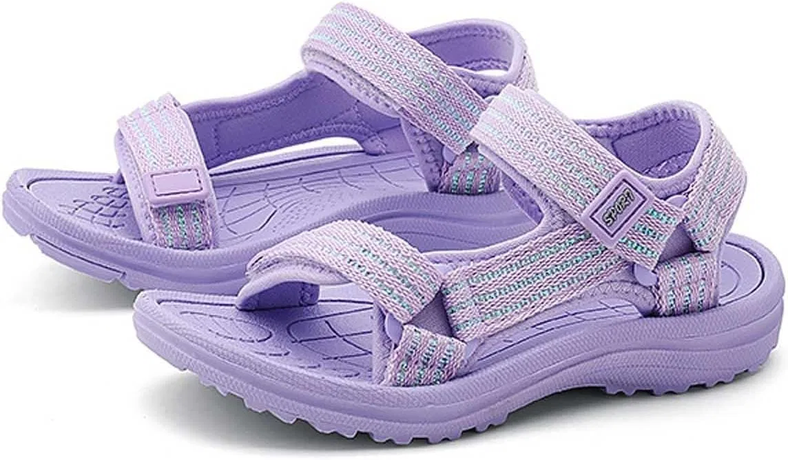 Детские сандалии с открытым носком для мальчиков и девочек, Purple — фото 4