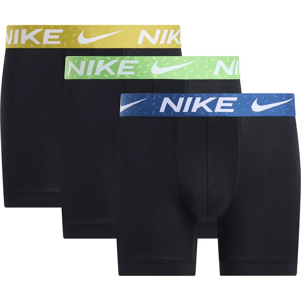 Трусы Nike Dri-Fit Essential Brief, комплект 3 шт, Nike, черный